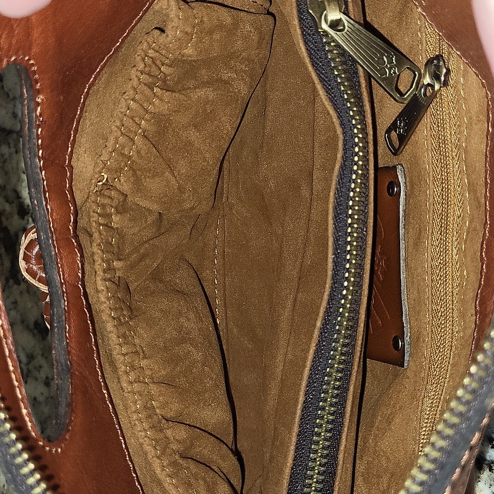 Patricia Nash Sora Braided Stitch Leather Cutout Satchel - Picture 8 of 13